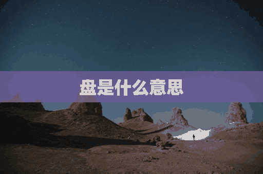 盘是什么意思